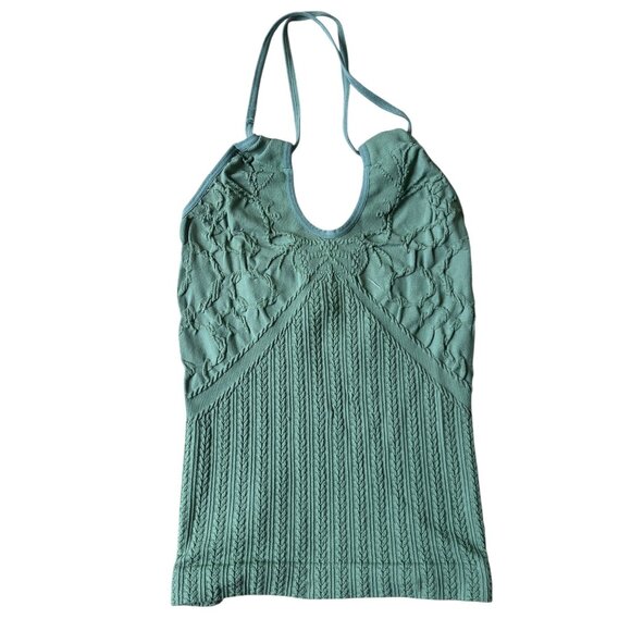 Y2K Nell Jeans Camisole Tank Top Womens OS Pastel Green Solid Whimisgoth Grunge - Picture 2 of 6